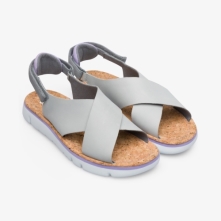 Camper Oruga Womens Sandals US-60669 Grey Sale Clearance